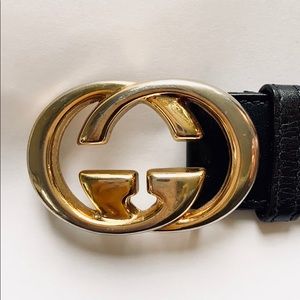 Vintage Leather Gucci Belt